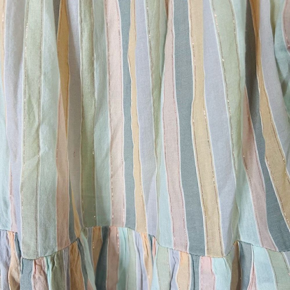 Lucky Brand Pastel Stripes Metallic MIDI Sundress - Picture 7 of 12
